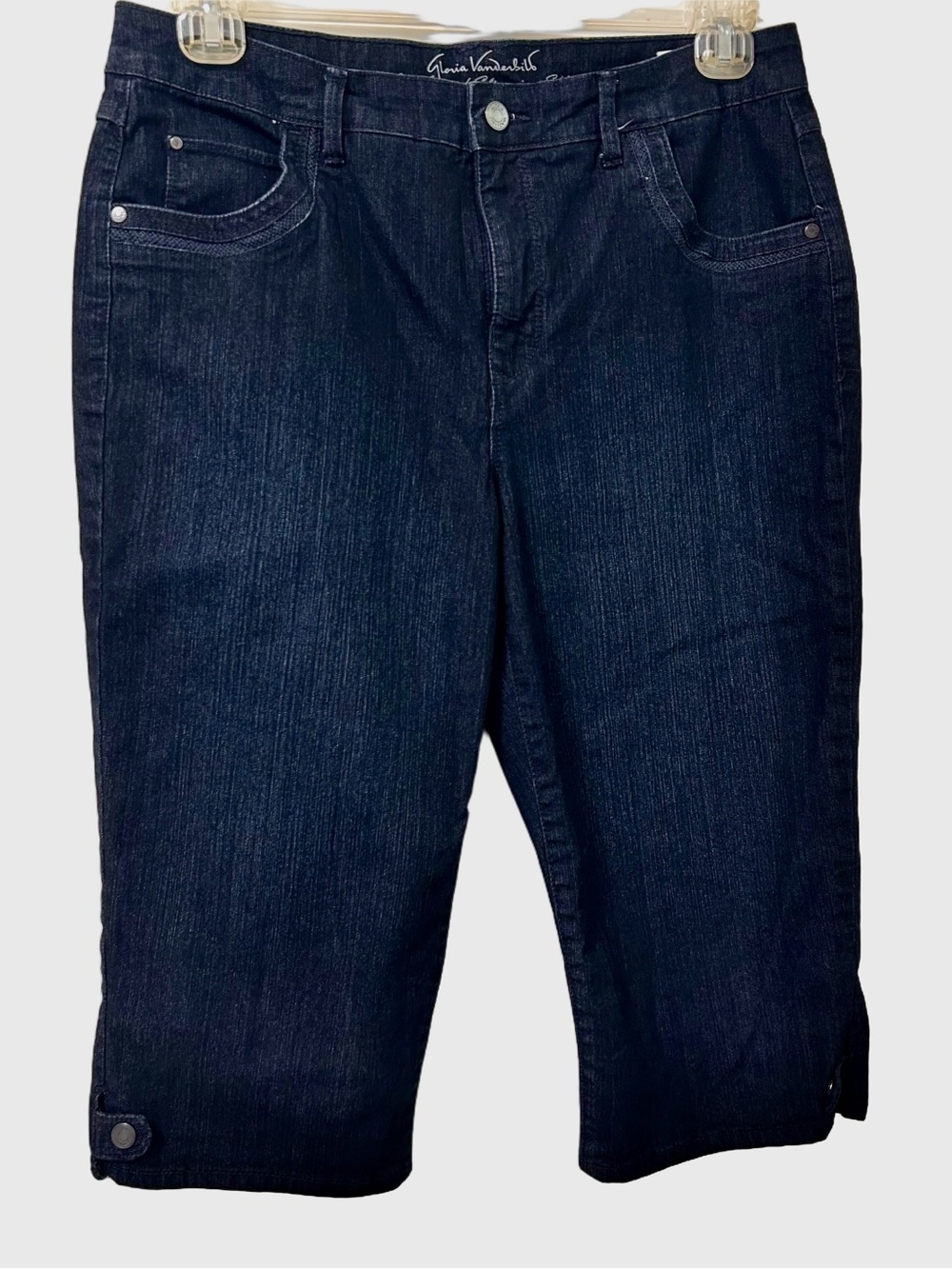 Gloria Vanderbilt Dark Wash Denim Skimmer   All around Slimming Effect size 12